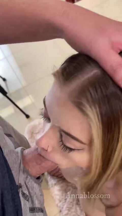 AnnaBlossom POV Pool Table Suck & Fuck