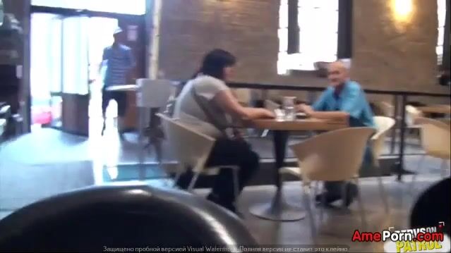 Horny Couple Fucking in a Crowded Cafeteria