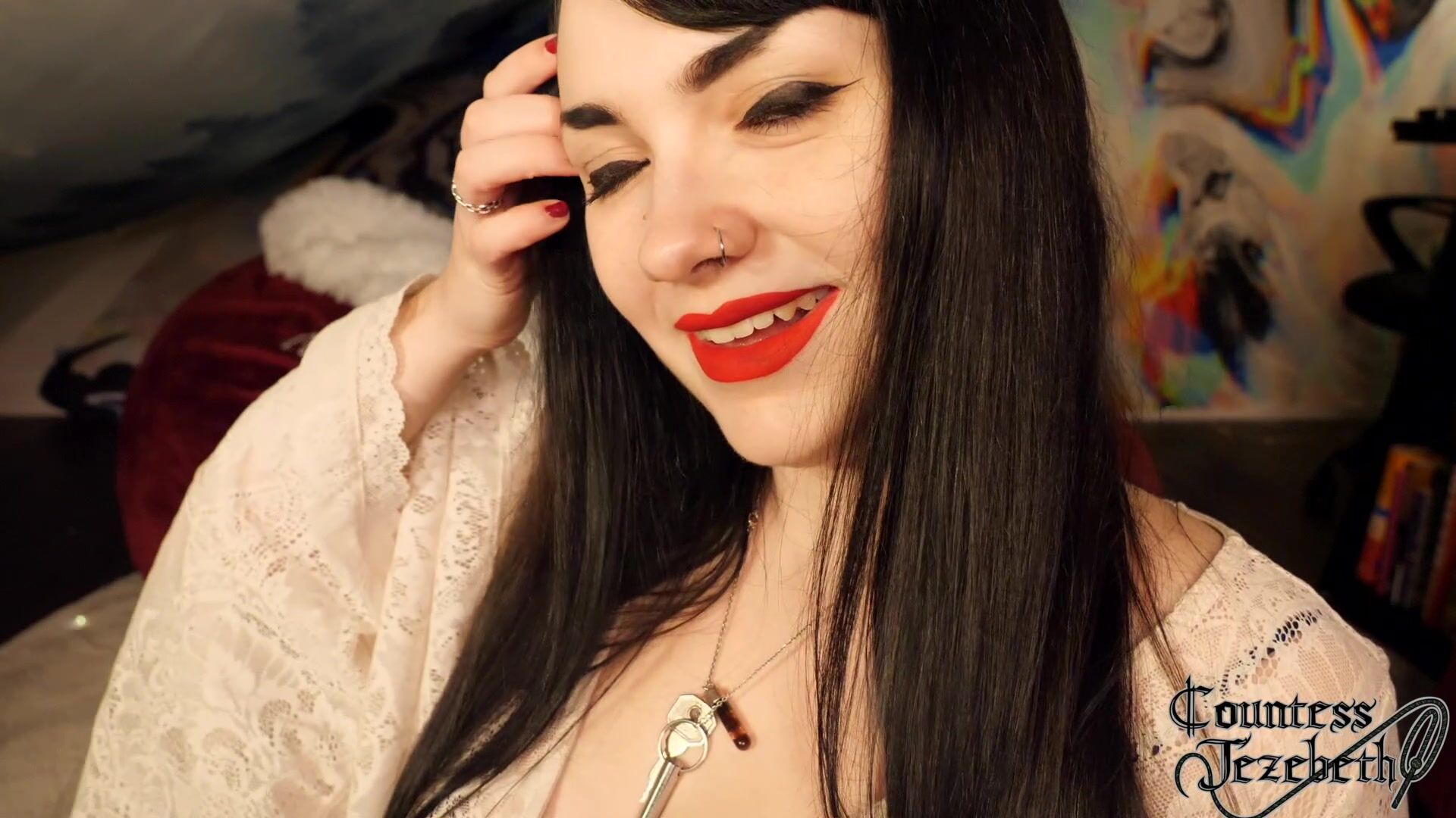Countess Jezebeth - Lick His Feet, Fag