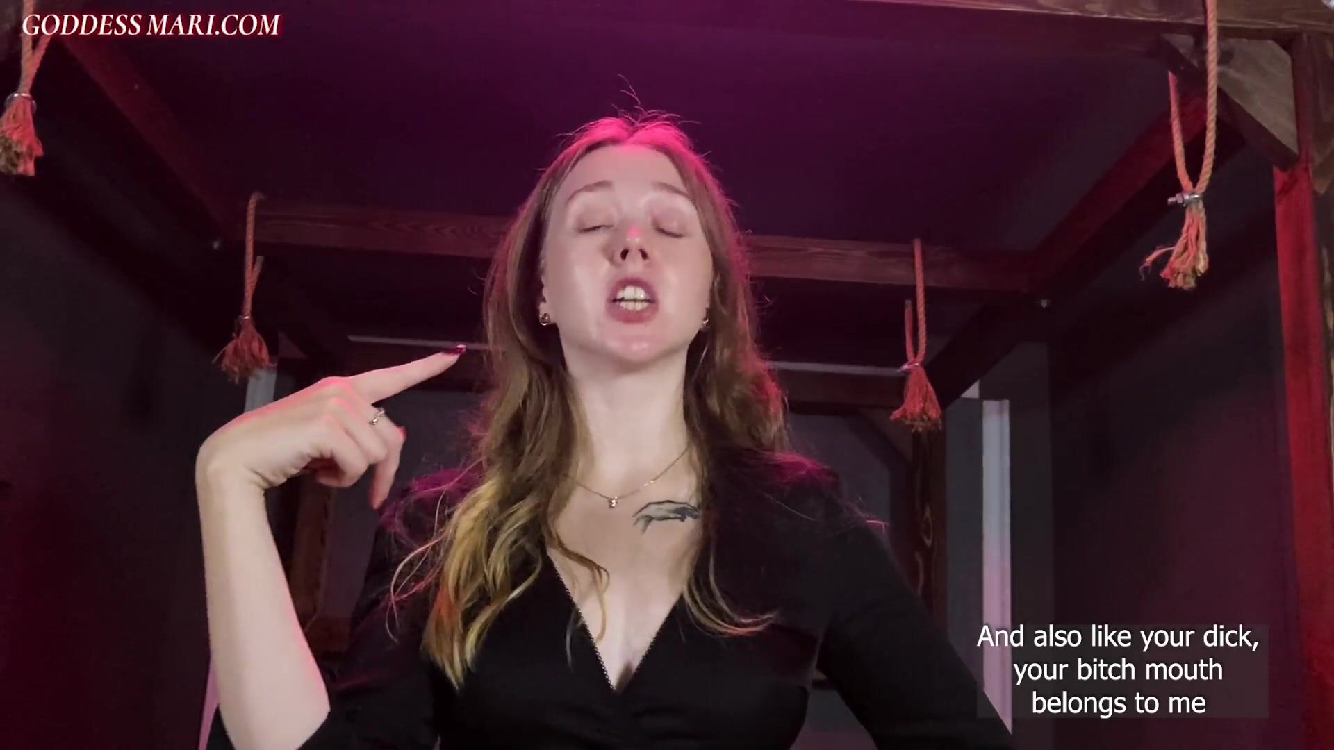 Goddess Mari - I don't give a spit about you. Spit fetish and humiliating tasks JOI
