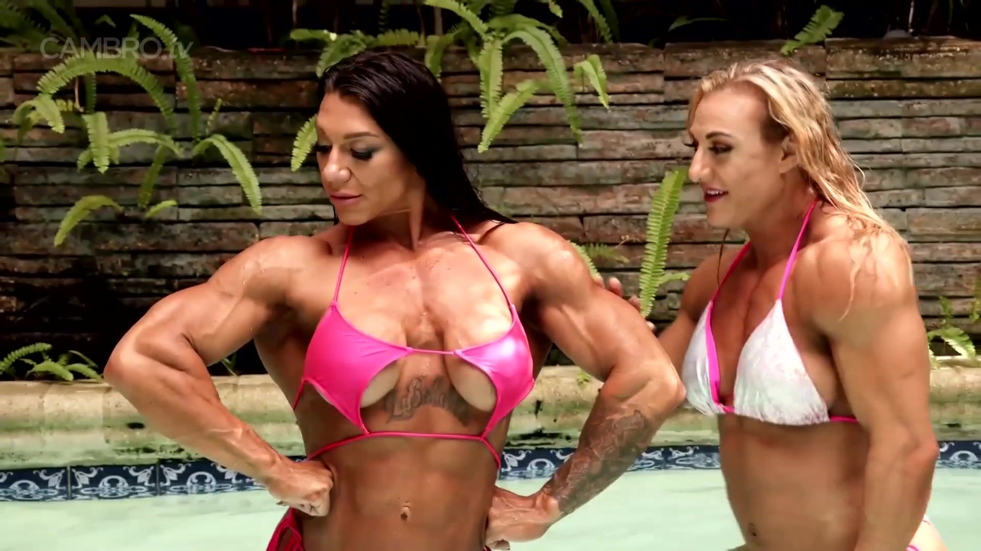 FBB Chelsea and Swole at the Pool