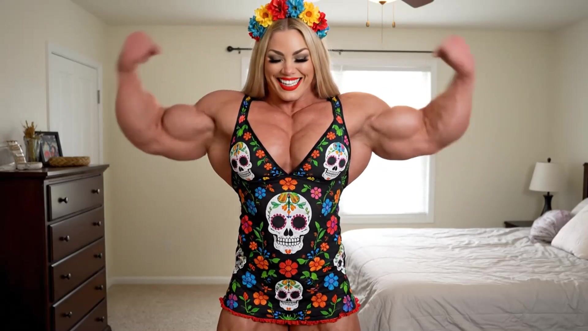massive muscle with different outfits