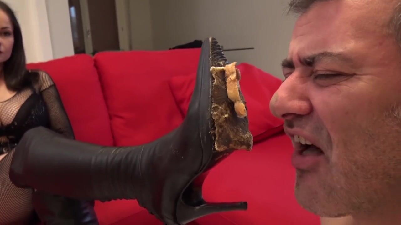 Abbie Cat You belong under my boots - Feeding