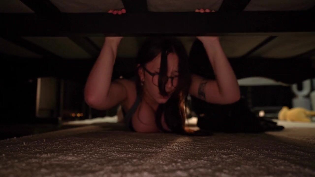 BigTittyGothEgg - Stuck Under Bed after Workout, what did you put inside me!?