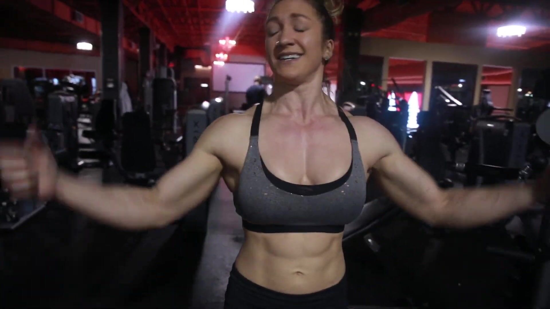 Beautiful muscle woman