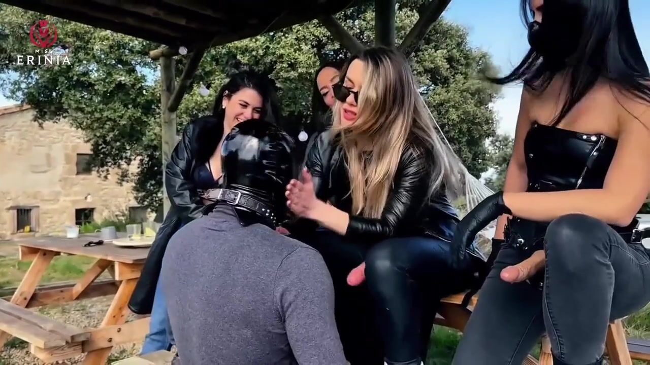 MissErinia - Submissive Humiliated And Fucked In The Ass By Four Goddesses