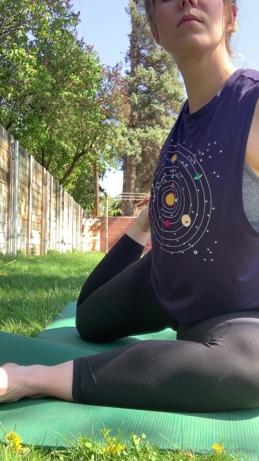Yogi Nina does Yoga