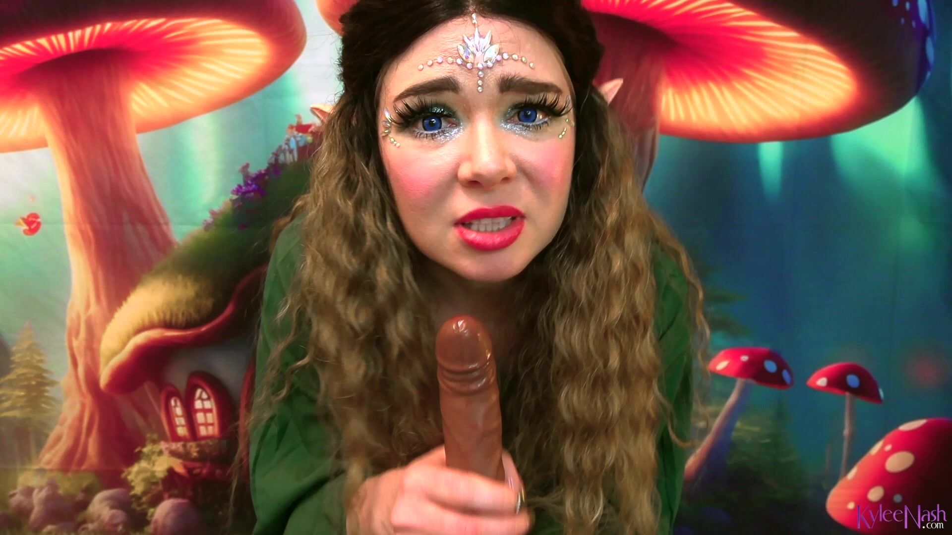 Elf Vs BBC Dildo POV - Kylee Nash
