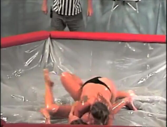 Retro Female Oil Wrestling