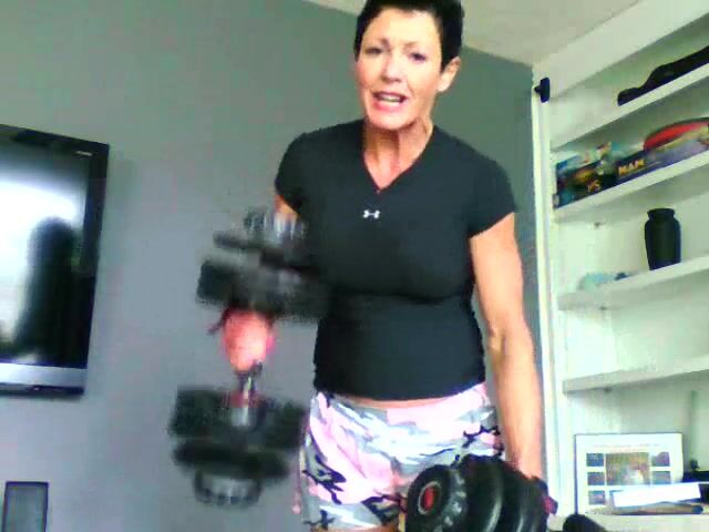 Mistress Debbie Rips her shirt
