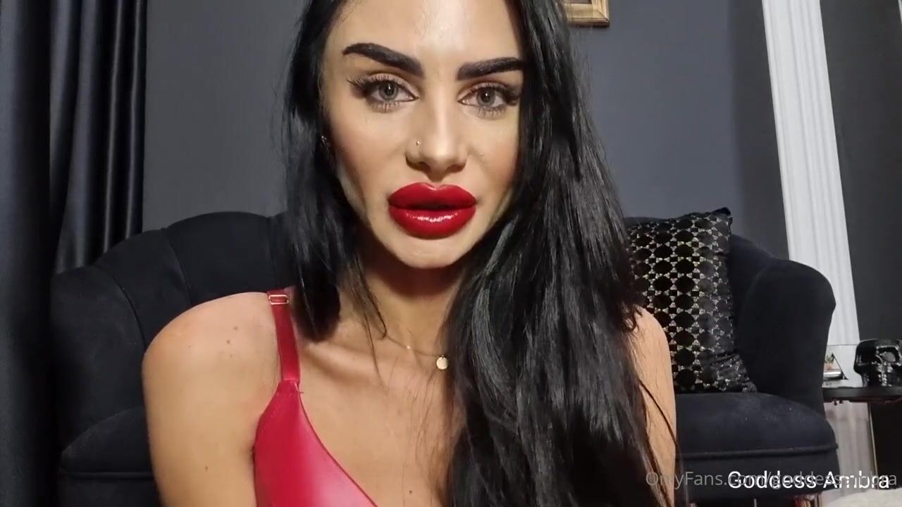 Bimbo Lips - Goddess Ambra - I will drag you deeper into your addiction for My juicy, perfect Lips