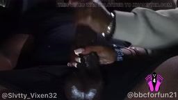 Femdom BBC Handjob