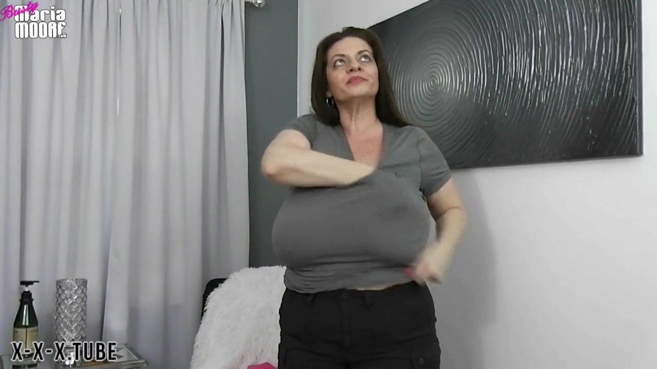 Marie Moore Trying On Tops