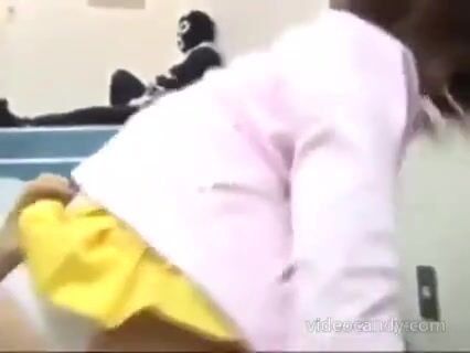 Beautiful japanese woman happy throw - part 2