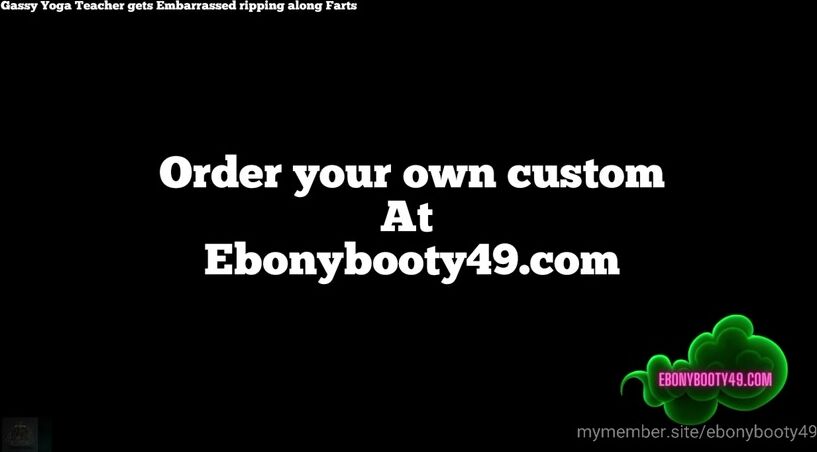 Ebonybooty49 yoga teacher fart