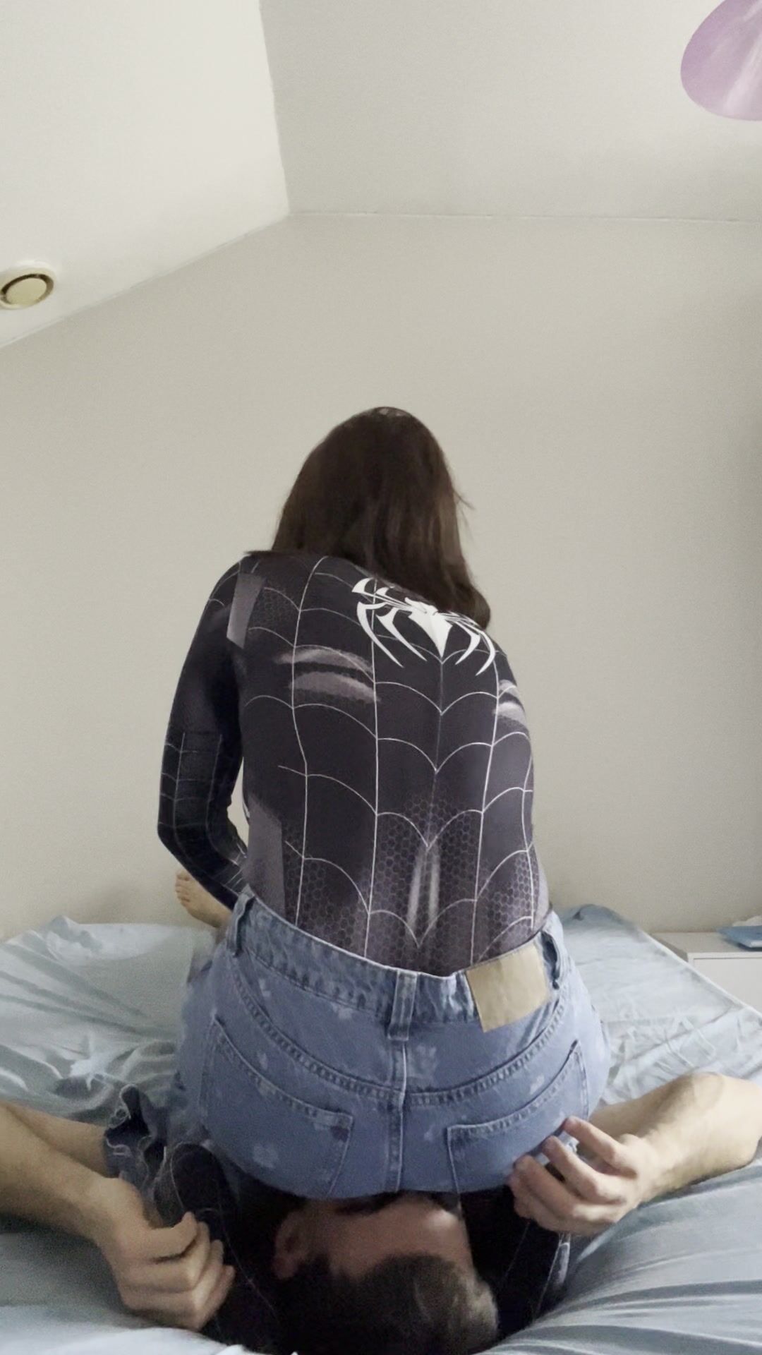 French couple rare spider woman headscissors