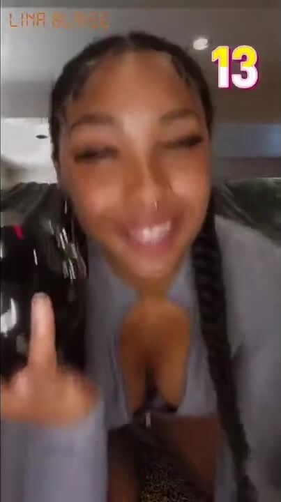 blasiansugarbaby sexy gray outfit mukbang burp cut