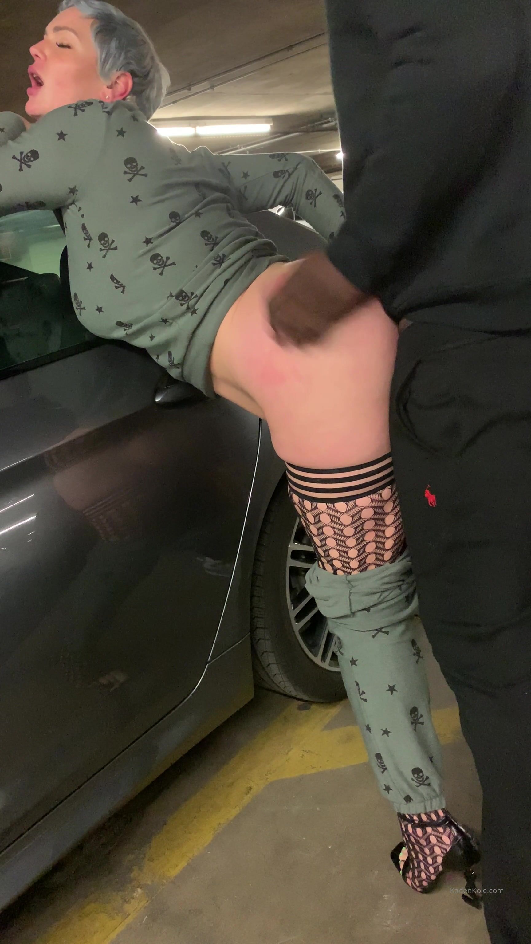Kaden cole getting fucked in parking garage