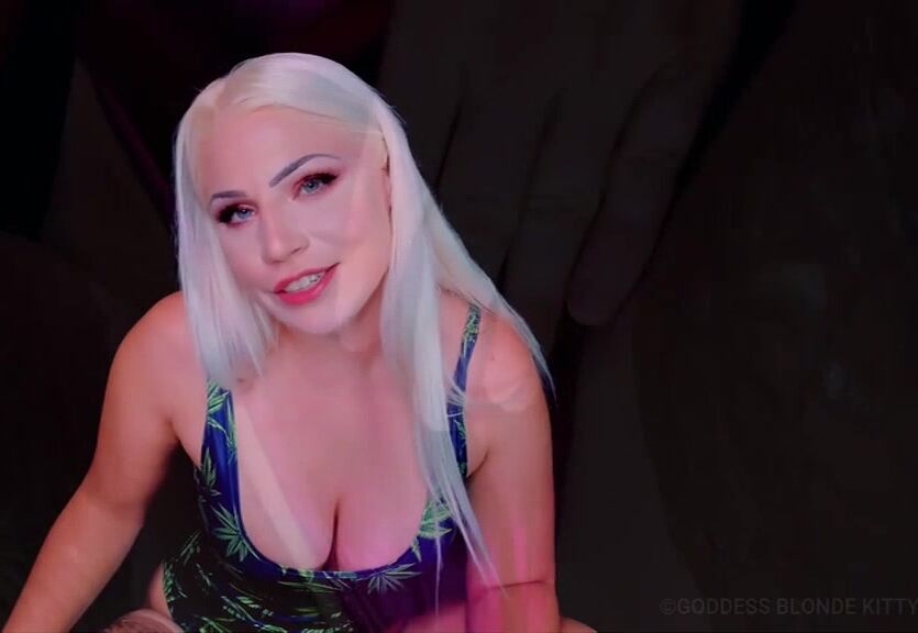 Goddess Blonde Kitty Weed and Poppers Trainer