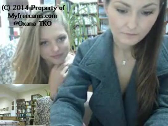 Lesbian Cam Girls Play In Library