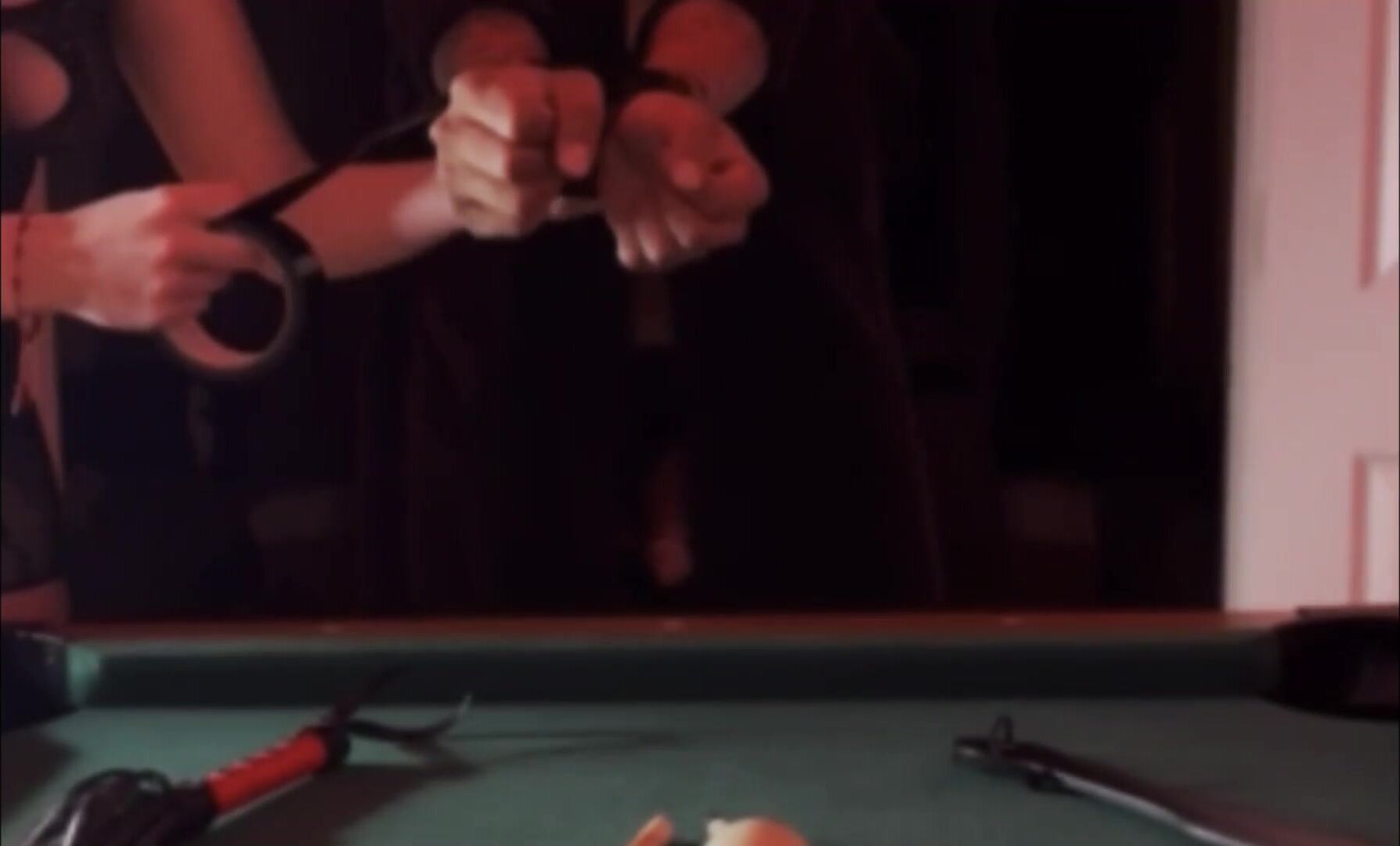 Beka banks ties her bf and pegs him on pool table