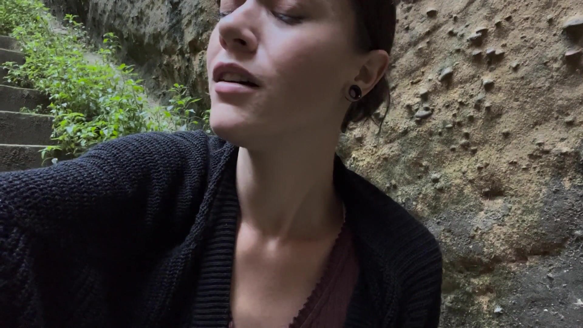 Cumming twice in public