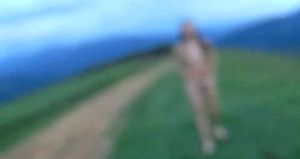 Amateur Latina nude in public