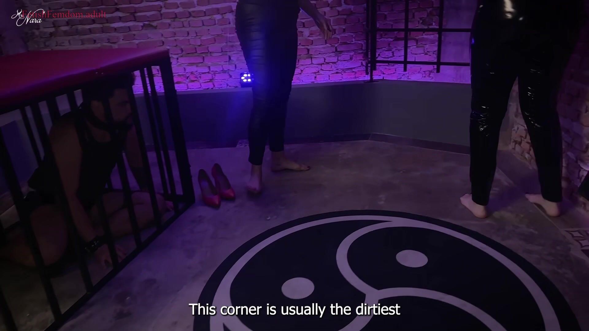 Mistress Nara Neveu - Nara and Syl Nifty feed their slave with filthy and sweaty feet