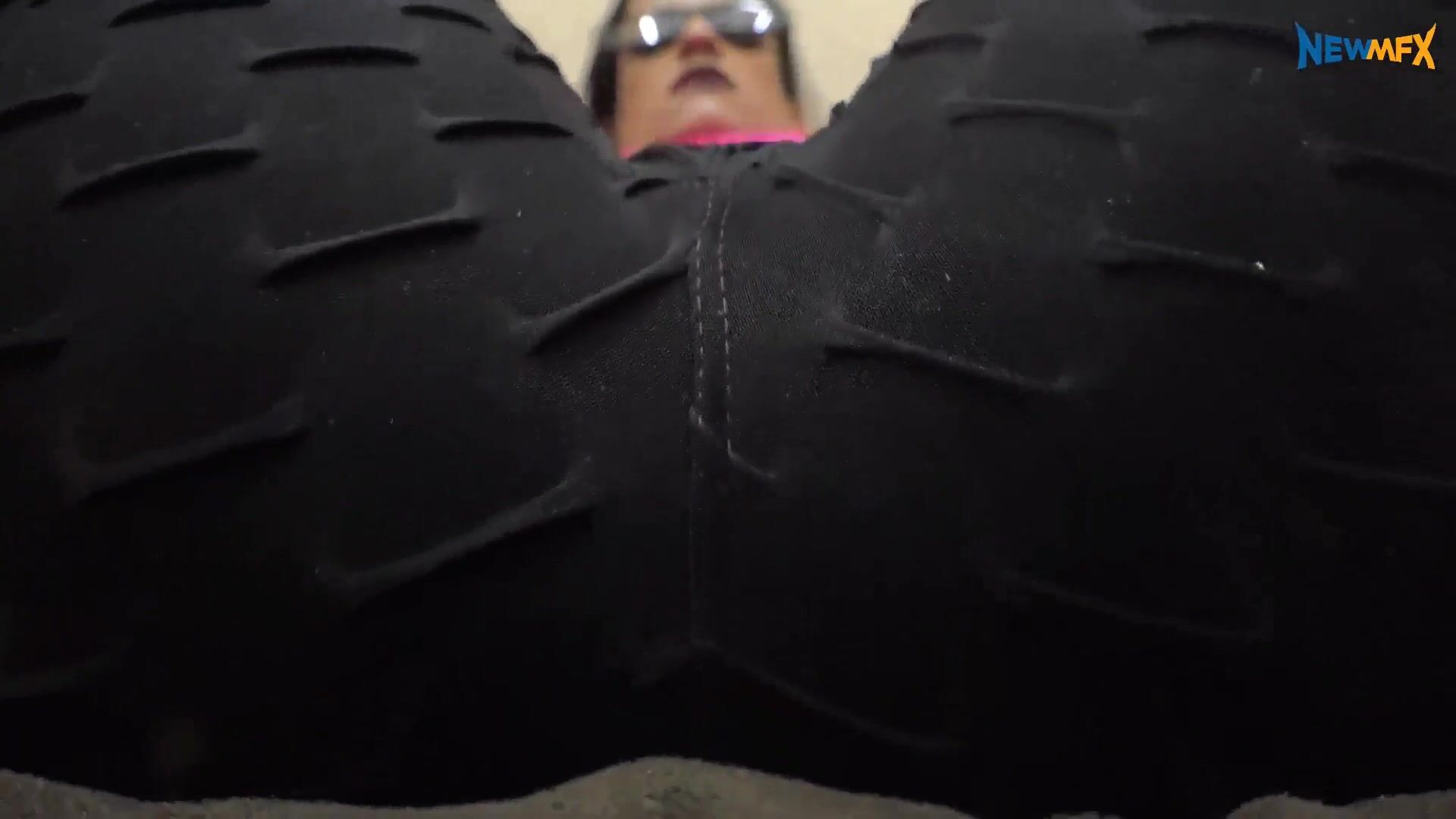 Carol Castro Farting in your Face in Black Leggings