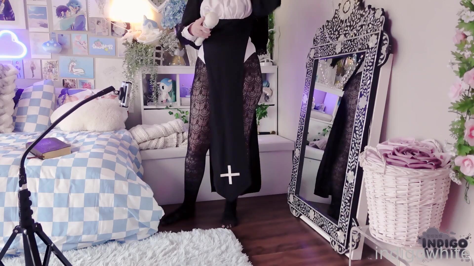 Indigo White - Slutty Nun Joins HOLYfans