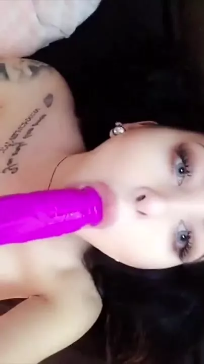 Celine Centino pink dildo masturbation show snapchat free