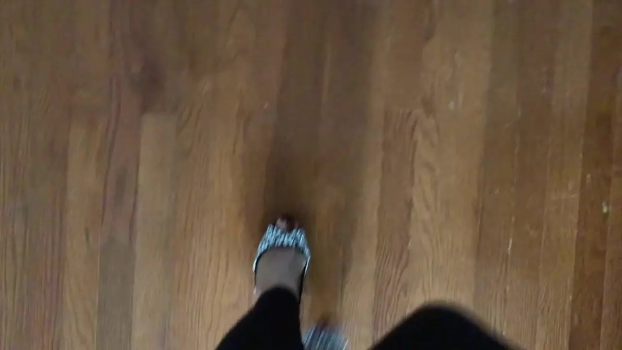 janetmasonfeet pov peep toe high heels walking clip shot just now i just received these sexy shoes as