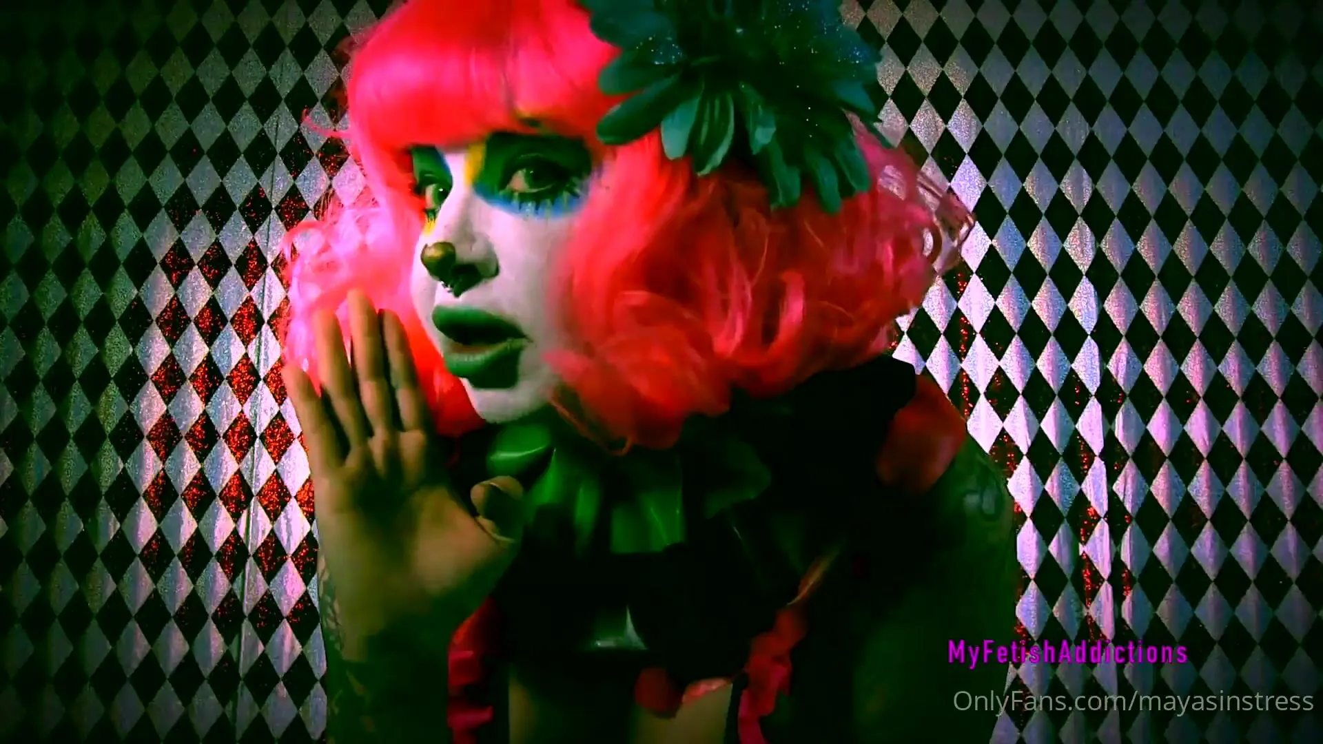 mayasinstress new clown clip suggested by a fan turning you into