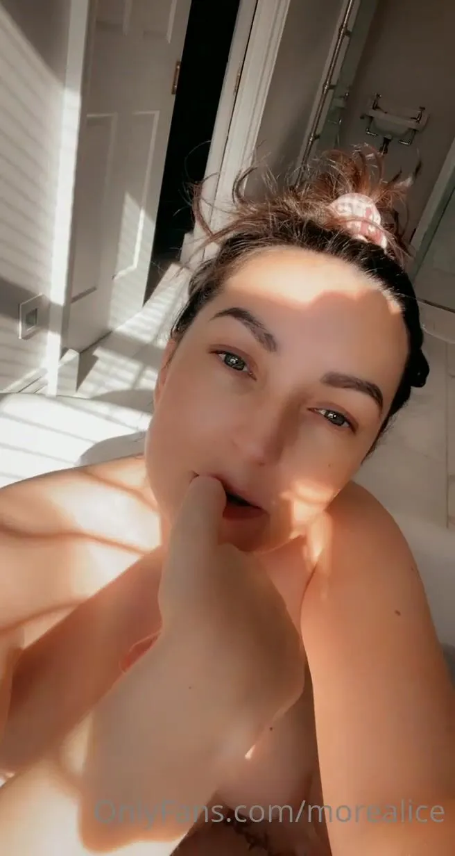 gfe alice in the bath today wishing you were with me