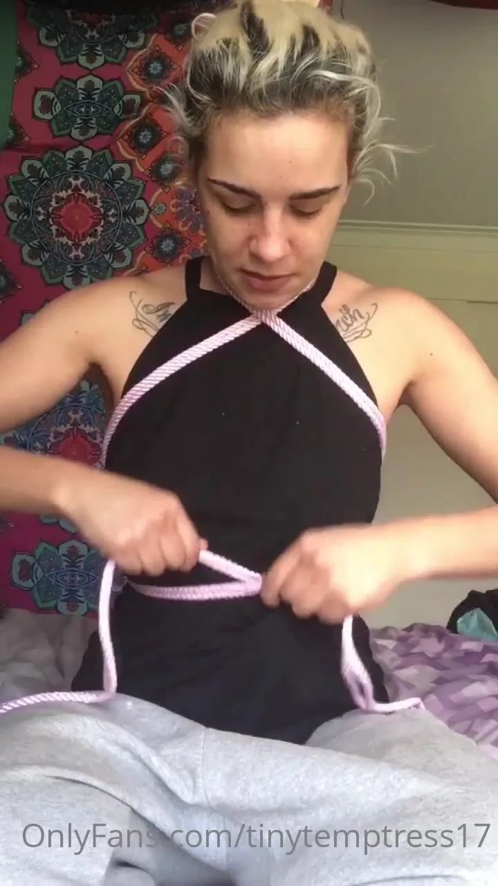 tinytemptress17 shibari tutorial freestyle that turned into a enjoy oh & the video goes for onlyfans xxx videos