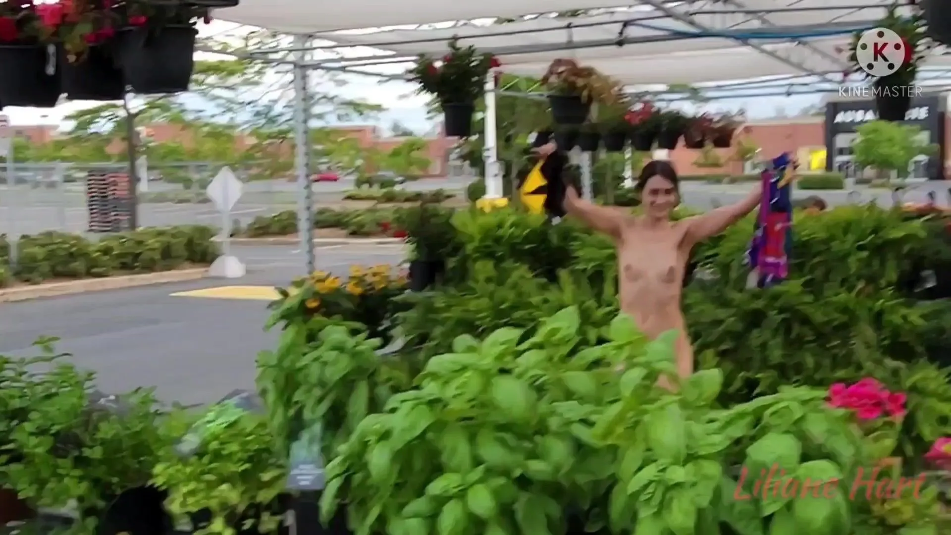 Liliane Hart - Store Front Outdoors Dildo Fun