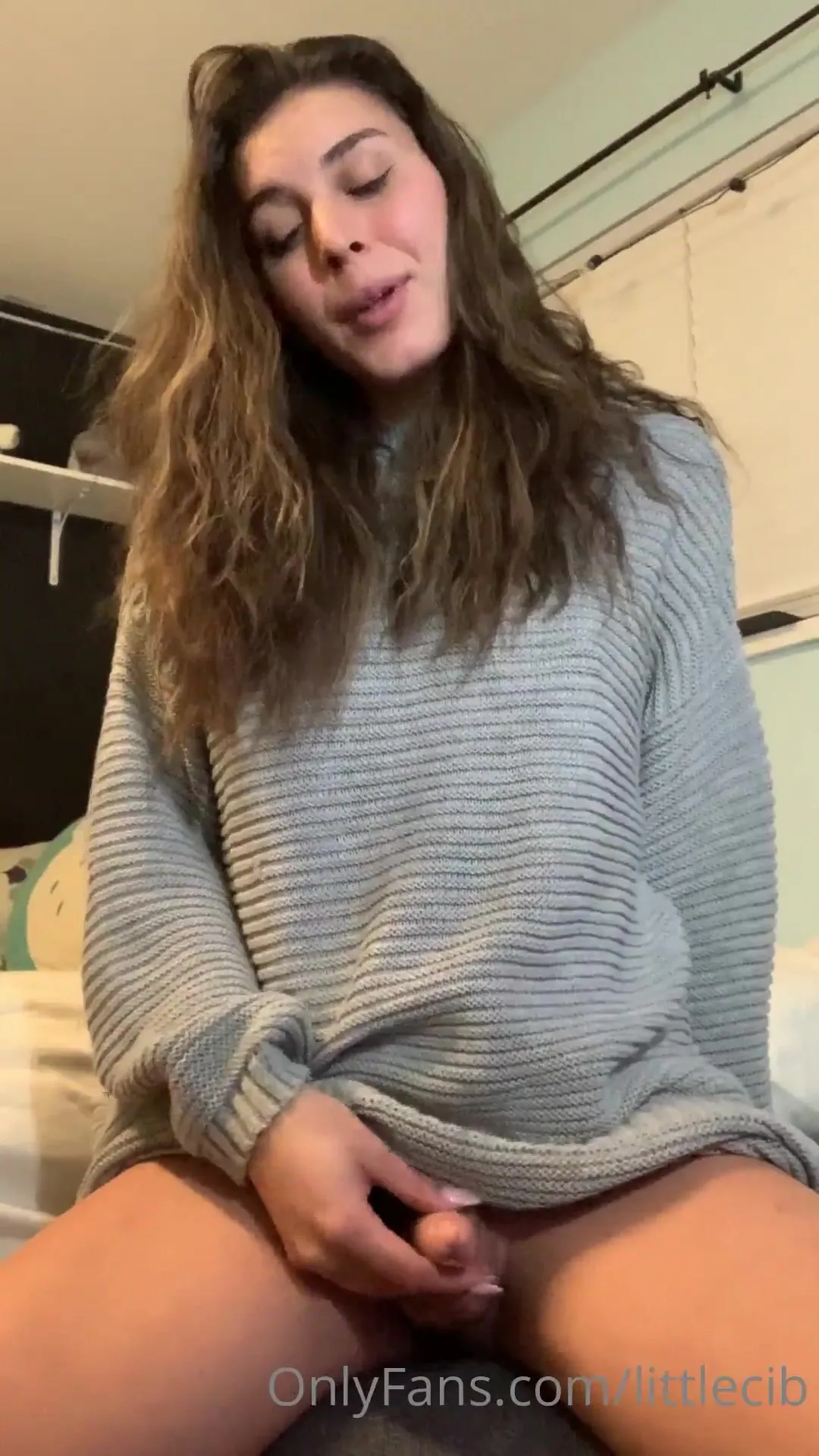 littlecib imagine waking up to me in your oversized sweater xxx onlyfans porn video