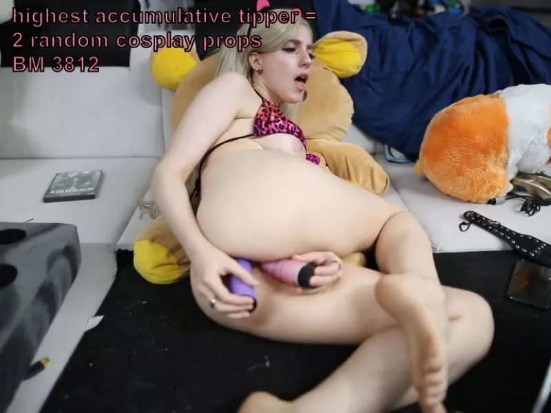 LanaRain dildo DP - anal MFC camwhores pussy video