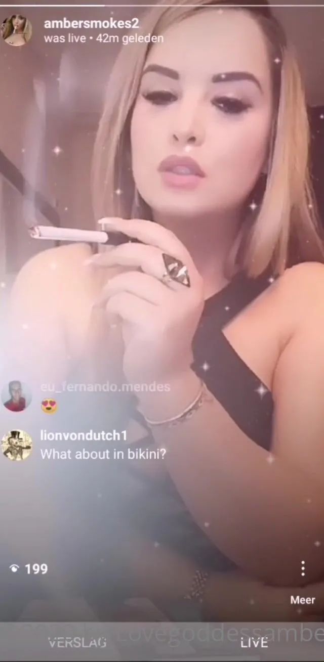 Goddessamber Smoking Livestream xxx onlyfans porn videos