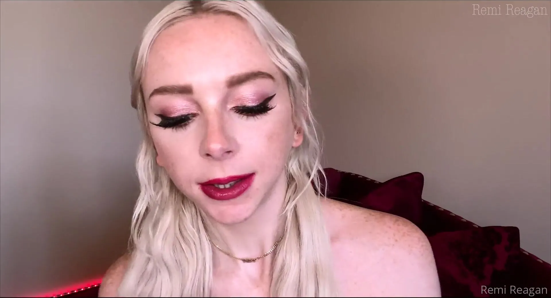 Remireagan Face Fetish Joi Student Seduces Professor w/ Red Lipstick & Lollipop On Facetime xxx onlyfans porn videos