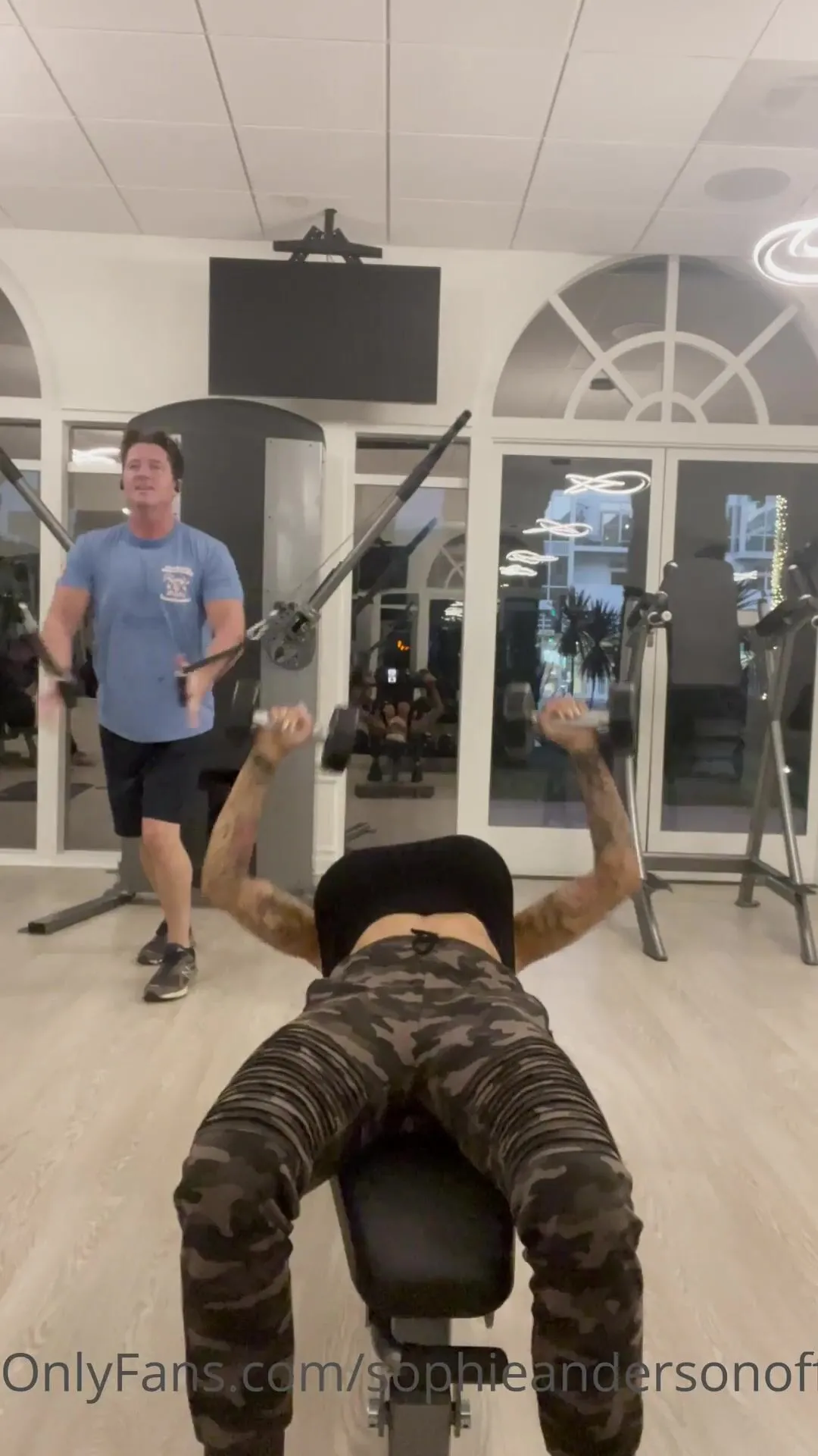 Sophieandersonofficial In The Gym At The Santa Monica Hotel xxx onlyfans porn videos