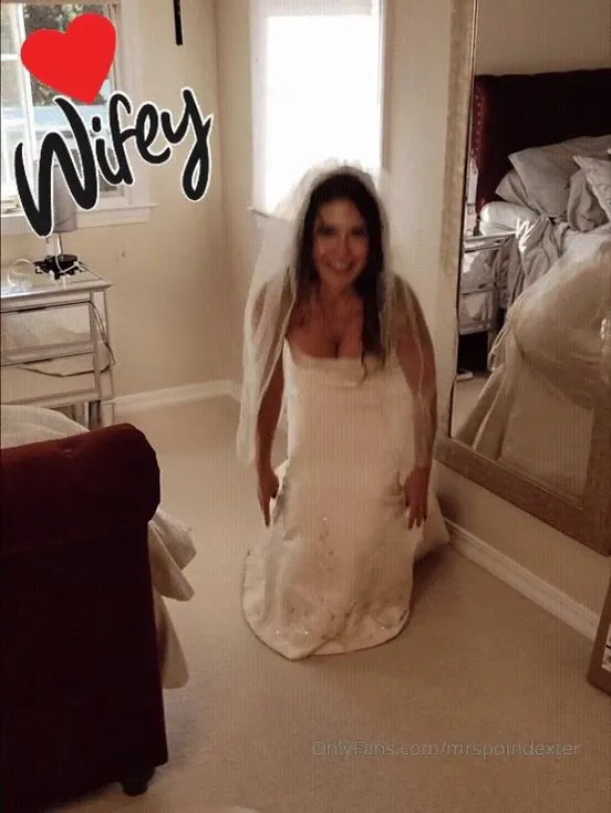 Mrs Poindexter In Wedding Dress
