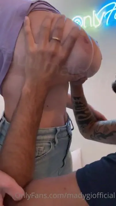 Mady Gio first tit suck