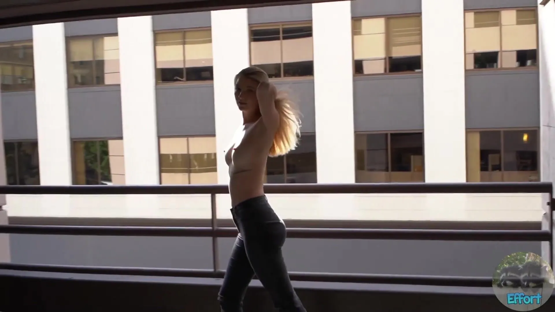 Bralessforever - Kaylee goes for a bike ride