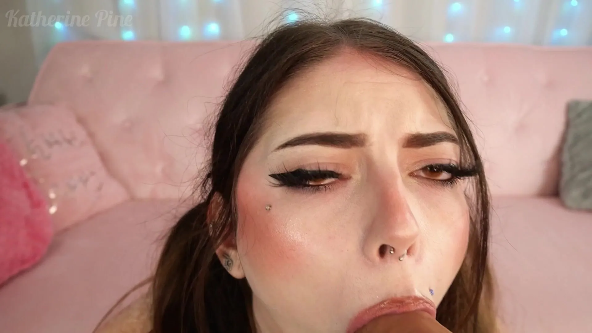 Katherine Pine - Extreme Deep Throat and Creamy Squirt