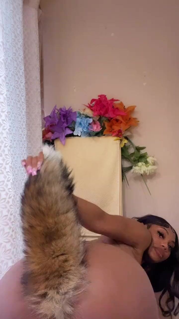 Brandi Sheri Fox butt plug tail