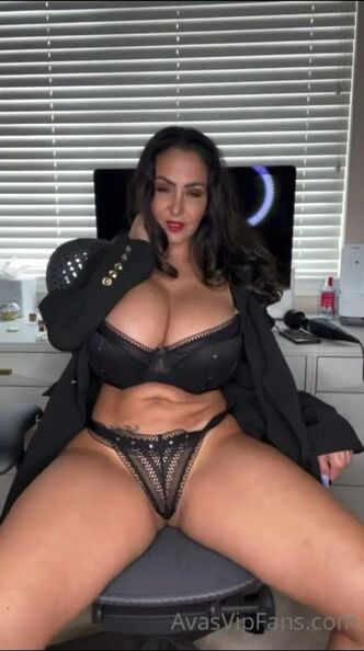 Ava addams office masturbation