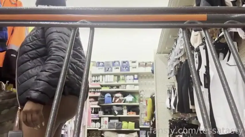 Tessa Tasty - Openly Trying On Clothes In The Store