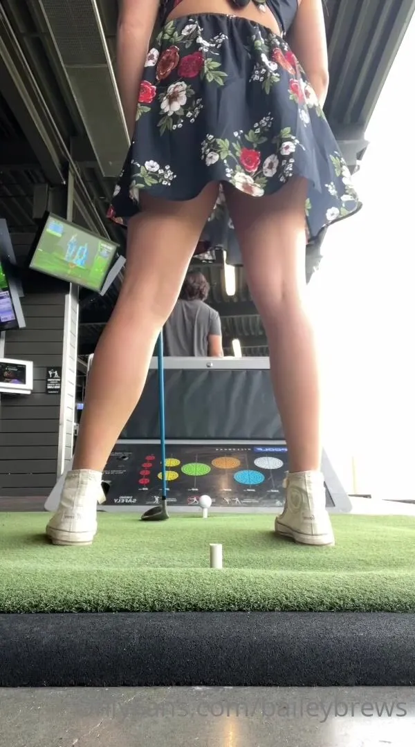 baileybrews upskirt alert it s sundress season and the best attire for a trip to topgolf is panty xxx onlyfans porn videos
