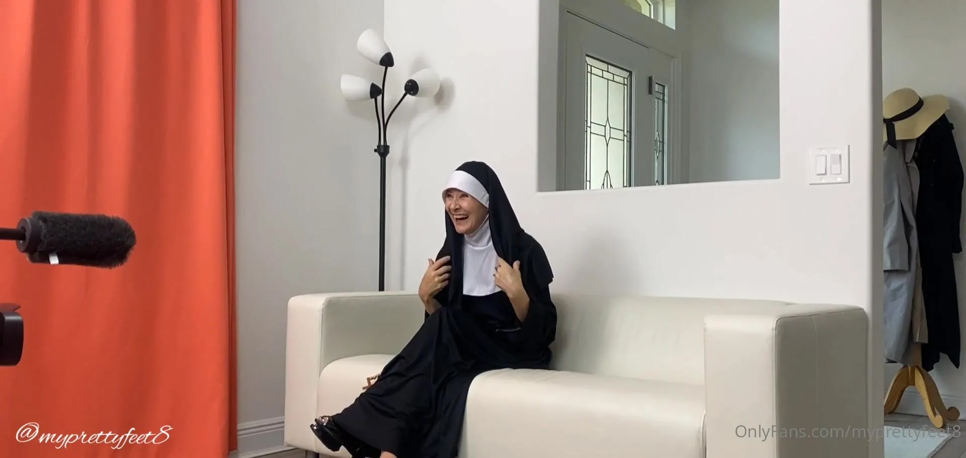 myprettyfeet8 behind the scenes with barefootleilani our nun costumes had idea what were xxx onlyfans porn videos